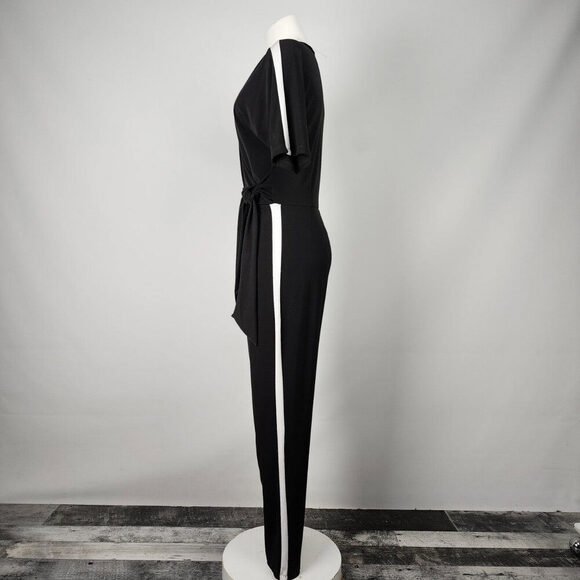 Black Tape_ Black & White Stripe Jumpsuit Size S - Picture 8 of 11